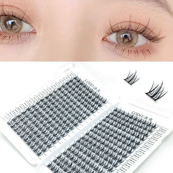 320 individuelle øjenvippe-klynger 3D 13MM 13MM 13mm