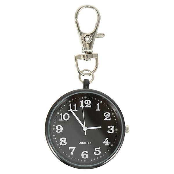 1 kpl kvartsitasku kello Alloy sairaanhoitajan kello musta Black 8X4CM