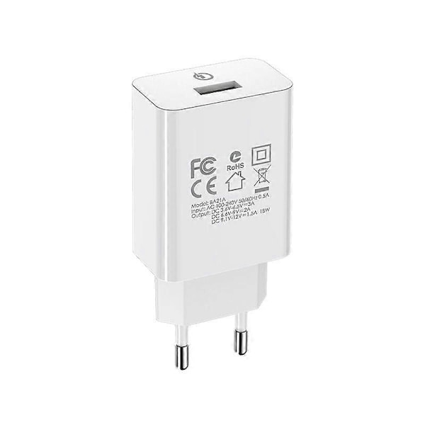 Borofone BA21A Hongtu enkelt port QC3.0 oplader mobiltelefon universal europæisk standard hurtig opladningshoved