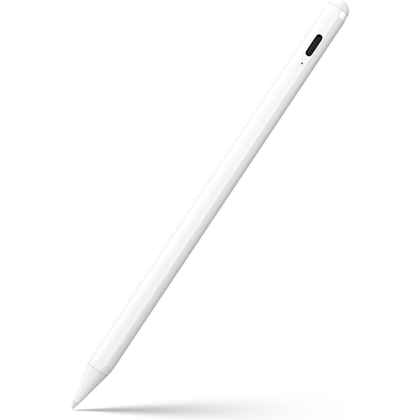 Styluspenna för iPad 6:e-11:e generationen - 2X Snabb Kompatibel med 2018-2025 Apple iPad Pro 11\"/12.9\"/M4, iPad Air 3/4/5/M2/M3 Gen - Vit