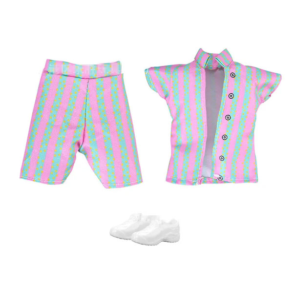 30cm Mann/Kvinne Dukke Fullt Sett 1/6 Bjd Ken Dukke med Klær Jenter Kler Opp Lekegaver Light Blue Doll with Clothes