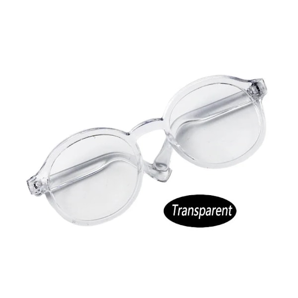 6,5 cm 9 cm Transparenta Plastglasögon För 1/8 1/6 1/3 1/4 BJD för Labubu MSD SD Plysch för EXO Docka solglasögon 9cm for 20cm doll green