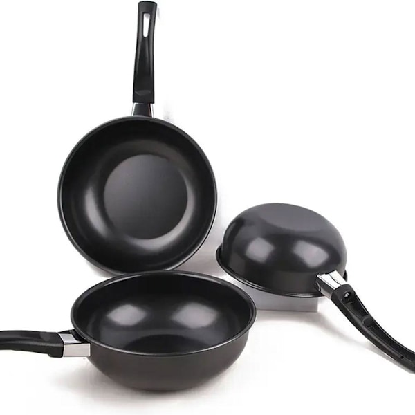 Non-stick Gryde Mini Induktionskomfur Non-stick Kasserolle Husholdning blackA 14 cm