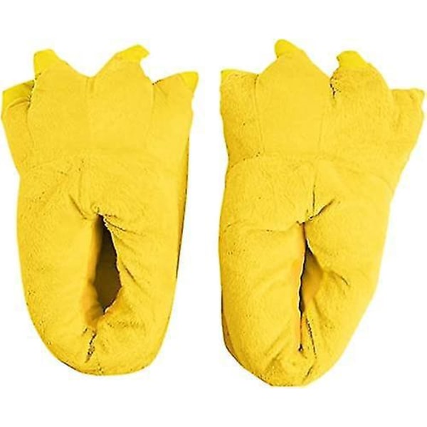Fluffy Dyrepote-Tøfler - Unisex Kylling Ko Tiger Giraf