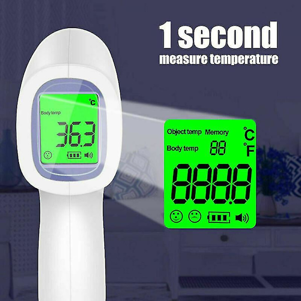 Infraröd panntermometer, kontaktfri digital termometer för vuxna och barn