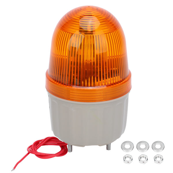 BERM Nødvarsellys ABS LED Lydalarm for Fabrikker BEM-2071J DC24V 5W Gul