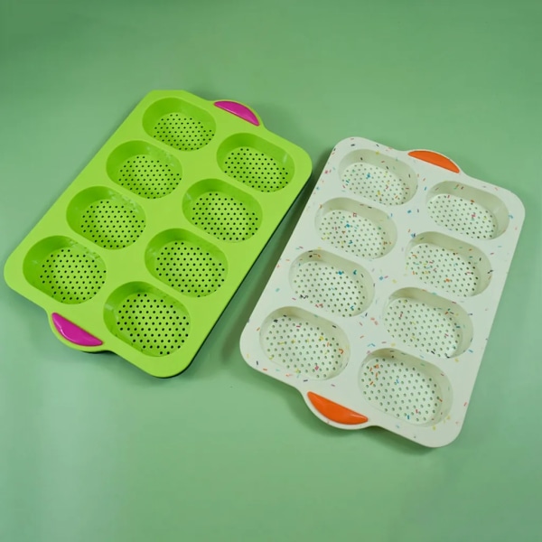 Mini baguette bageform, non-stick pande med huller, brødbageform, perfekt til bagning af baguettes