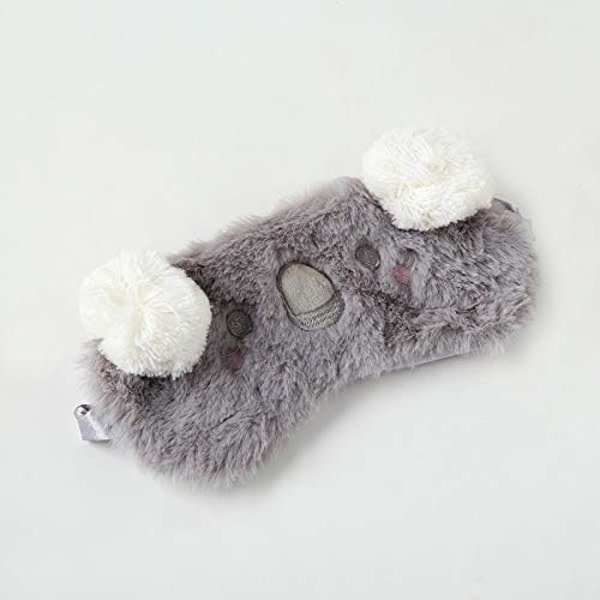 (Koala Rabbit) 2ST Plysch tecknad ögonmask för att sova, söt influensa