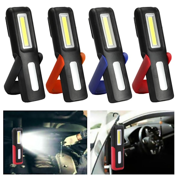 Magnetisk LED-ficklampa BLÅ - hög kvalitet Orange
