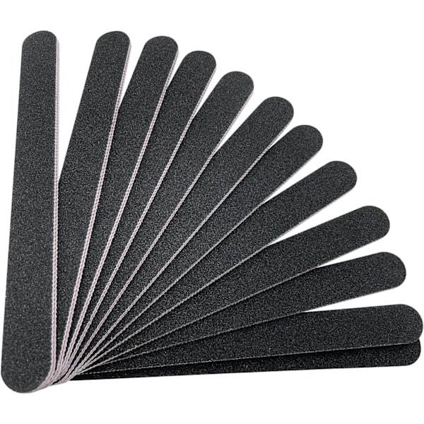 Smukdoo Neglefiler Sett, 12 stk Profesjonelle Neglefiler Dobbeltsidig Emery Board