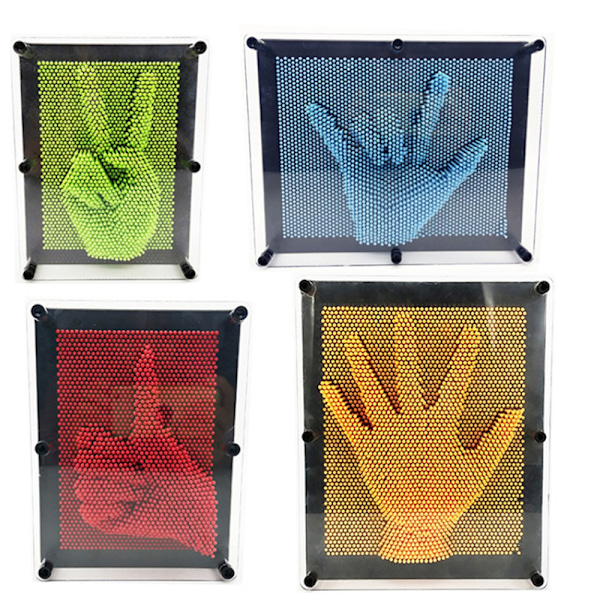 3D Klon Form Pin Art Shoumo Färgglad Modell Tredimensionell Multicolor