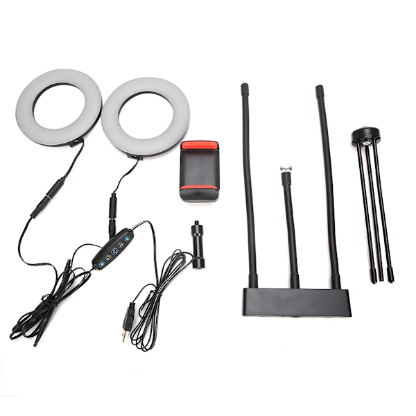 tum Selfie Ring Light LED Justerbar Fyllnadsljus med Stativ Mobiltelefonhållare (USB-kontakt){GKS}