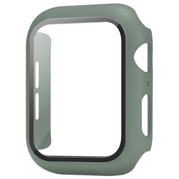 （Militärgrönt） Case kompatibelt med Apple Watch 44MM, 2 i 1 skydd PC- case och HD Te