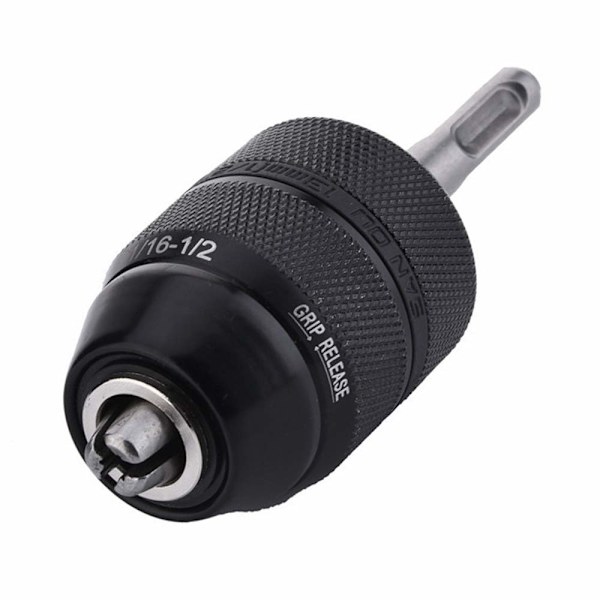 2-13MM Nyckellös Borrchuck med SDS Plus Adapter, Kraftig 1/2-20UNF Slagborrchuck Konverterare Snabbväxlingsadapter Konverteringsverktyg