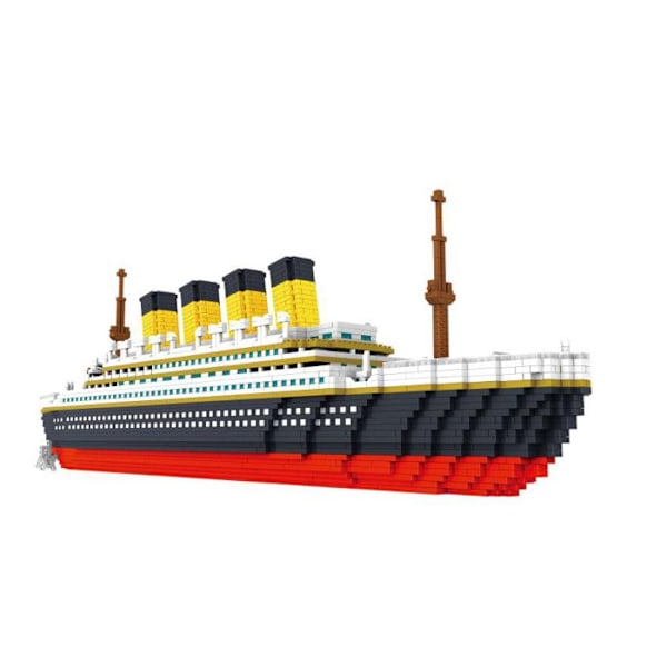 Titanic modell att bygga INN® 3800 färgade bitar att montera bygga båt plastkonstruktion barn vuxen