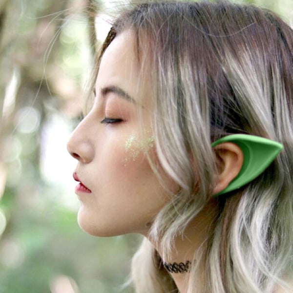 Fairy Soft Elf Fake Ears Cosplay Accessoarer Latex Elf Angels Öron