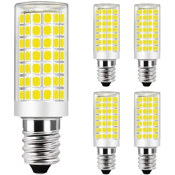 E14 9W LED vastaa 75W halogeenilamppua - viileä valkoinen 6000K - ei himmennettävä - AC 220-240V (4 kpl)