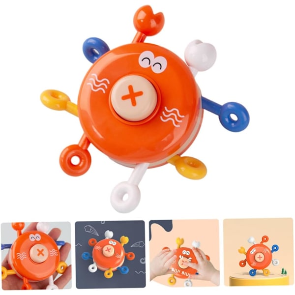 Finger Push Musik Baby Krabbe Badelegetøj Flydende Badekar Legetøj Badekar Sprinkler Legetøj