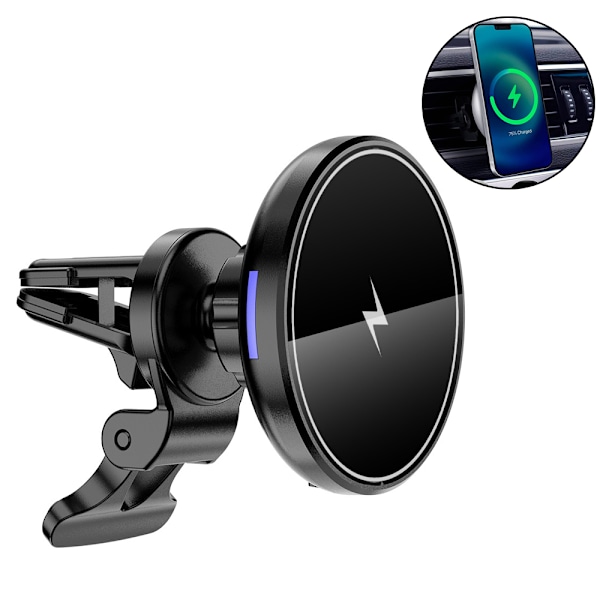 Magnetisk trådløs billader med sugekopp for Apple mobiltelefon trådløs lader iphone12/13 navigasjonsbrakett