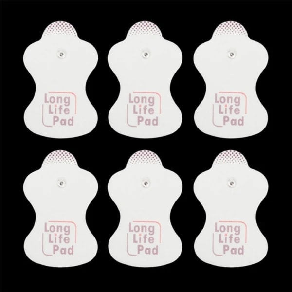 10 elektrodepuder til udskiftning til Omron Elepuls L massageapparater Hvid onesie【GKS】