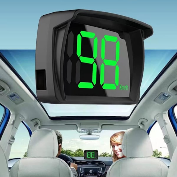 Bil Digital Hastighetsmätare Kmh 2,8 Tum Display Skärmbil Head-up Display Gps Speedometer Kmh Hastighetsvarning Head Up Display För Alla Bilar