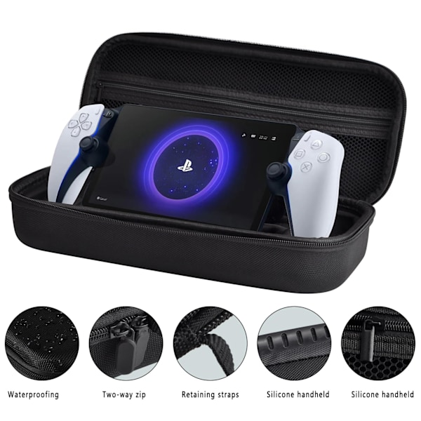 Playstation Portal Remote Gamer Fodral - Skyddsfodral Kompatibelt med PS5 - Resväska för Speltillbehör (Endast Fodral)