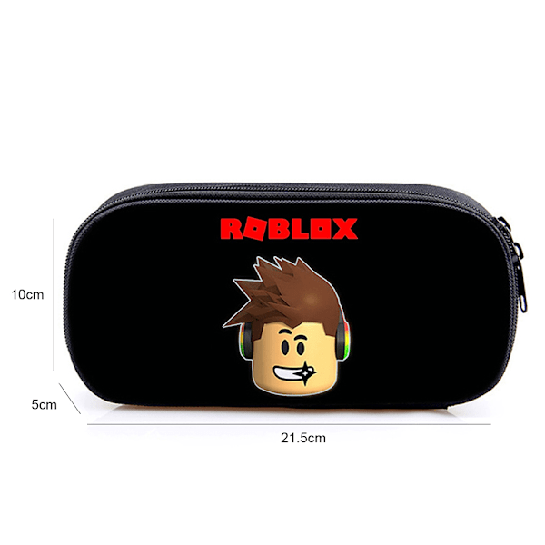 Pennfodral för barn, pojkar och flickor, Roblox-tema, skolväska E
