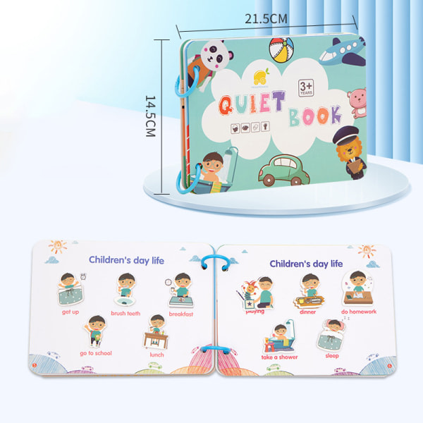 DIY Paste Quiet Books Children First Busy Book Animal Numbers M A