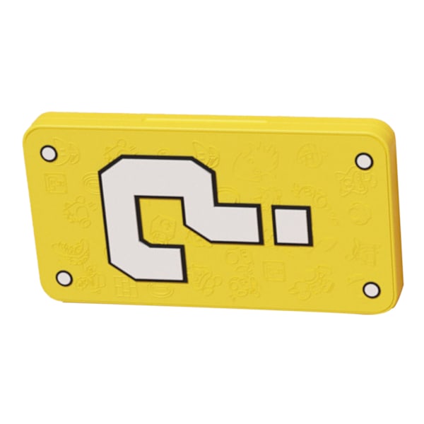 Spelkortsfodral 24 Fack 3D-Prägling Magnetisk Portabel Extra Stor Spelkortsfodralhållare Organizer för Switch Frågetecken