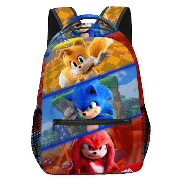 Sonic rygsæk til småbørn, karakterrygsæk, skolemadpakke B