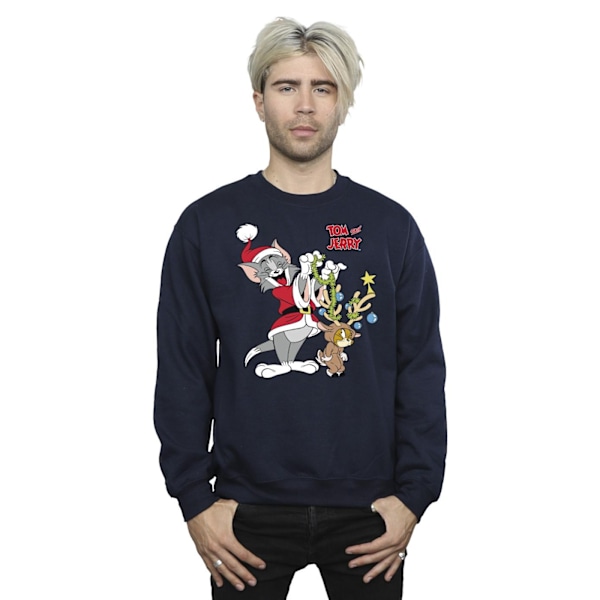 Tom & Jerry Herr Jul Ren Hurahousu 4XL Merensininen Navy Blue 4XL