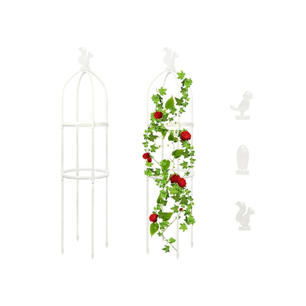 50% Rabatt Metall Trädgårdsspaljé Obelisk Växtstöd För Krukväxter Klätterblommor Vinrankor Grossistrabatt