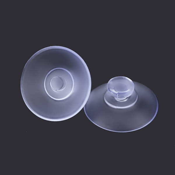 Set med 20 små transparenta plast-sugproppar, utan krok, 2