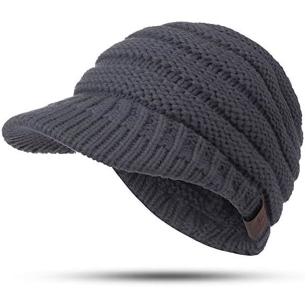 Vintervarma hästsvansmössor Dark Grey