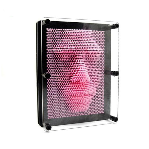 3D Clone Form Pin Art Shoumo Farverig Model Tredimensionel Pink