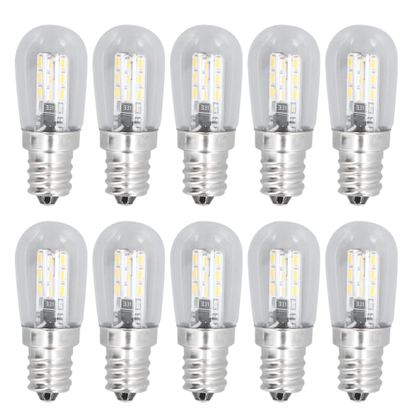 10 stk. LED E12 Lys Kilde Glas Lille Loftspære 500LM Wal