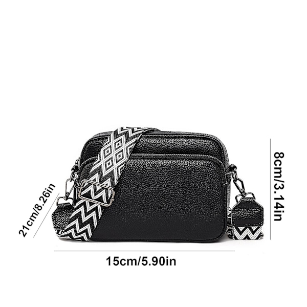 Crossbody-väska Dam Läder Liten axelväska med dragkedja - direktförsäljning khaki