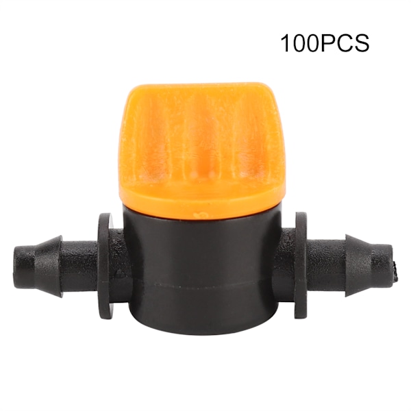 100 stk. Havevanding 2-vejs PVC Vandstop Lige Connector Slangeventil Værktøj【GKS】