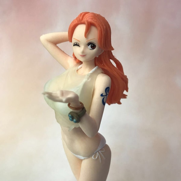 Anime Figur One Piece Badetøj Farve Skiftelig Nami Sexet Pige