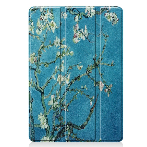 Apple iPad 10.2 2021/2020/2019 Ohut kolmiosainen suojakotelo - Kukka monivärinen