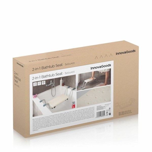 Seburett InnovaGoods 2-in-1 Liukumaton Kylpyammeistuin 1595