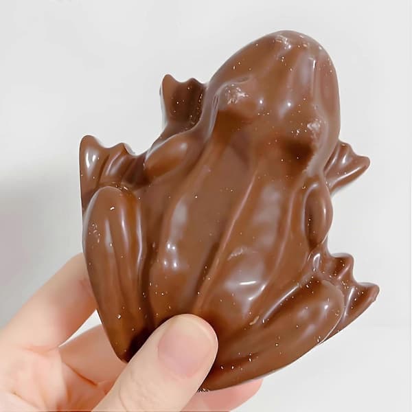 Silikone chokoladefrøform sæt med 2, 3D non-stick frøform bageform til slik, kage, sæbe