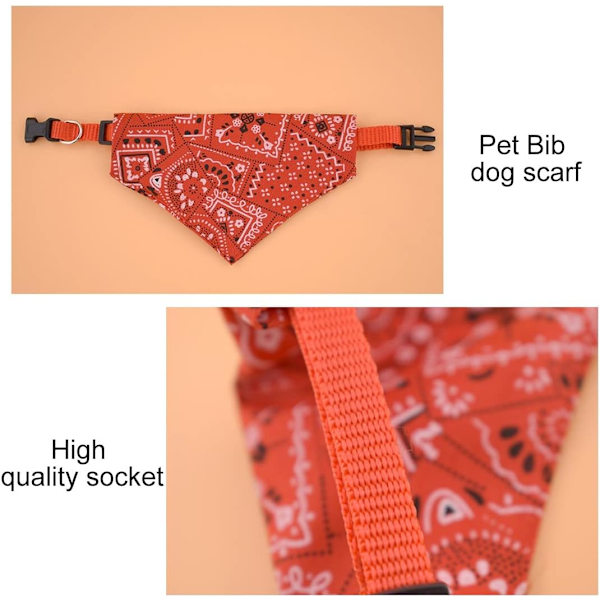 2 kpl koiran kaulahuivia, viilentävä koiran kaulapanta, koiran bandana huivi, säädettävä koiran kaulapanta pienille ja keskisuurille koirille ja kissoille (punainen, sininen)