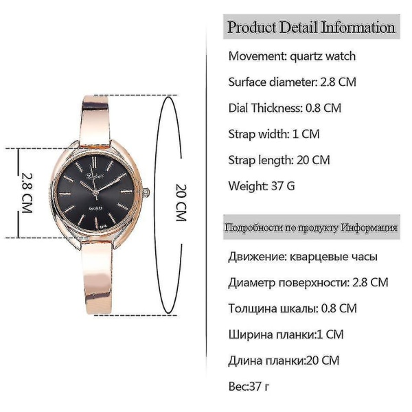 HHL Elegant designad watch Rose Golden Quartz Watch