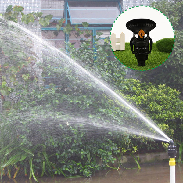 180 Roterande gräsmatta automatisk sprinkler trädgårdsvattensprinkler I Black