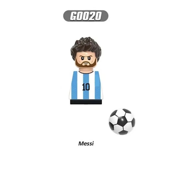 2024 NYE Verdensberømte Fodboldspillere Figurer Messi Ronaldo Neymar Lewandowski Mini Action Byggeklods Model Legetøj Børnegaver 31
