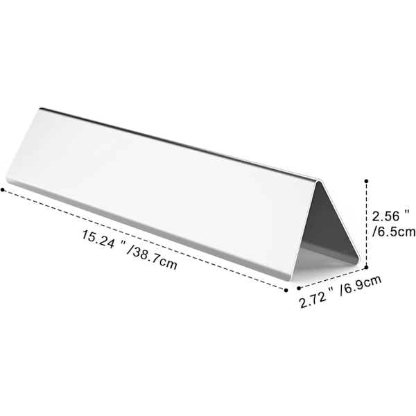 Fire Only Flavorizer Bars i rustfritt stål for Weber Spirit 300-serien gassgrill (frontmontert kontrollpanel) - 7636
