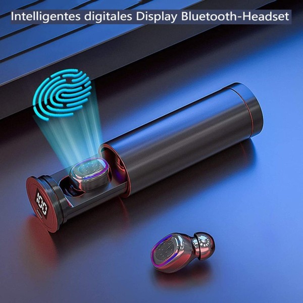 Bluetooth 5.0 Mini langattomat stereokuulokkeet urheilukuulokkeet musta