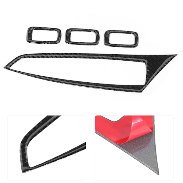 Carbon Fiber Vindueshejs Knap Trim Cover Passer til X3 X4 Venstre Hånds Drev 0.1