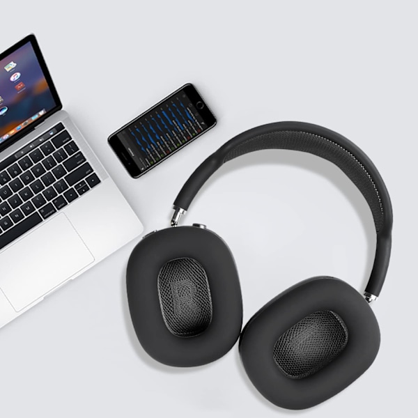 Skyddande silikonöronkuddar för AirPods Max hörlurar, svettresistenta, lätta att tvätta, robust hållbarhet